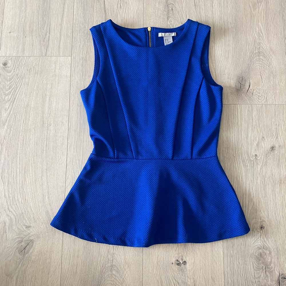 H&M peplum blouse